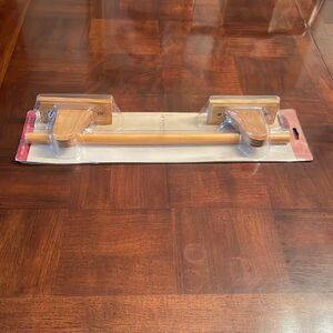 Honey Oak Wood Towel Bar 18"